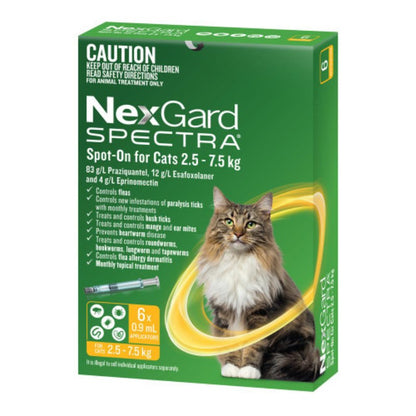 Nexgard Spectra Spot-on For Cats [sz:6pk]