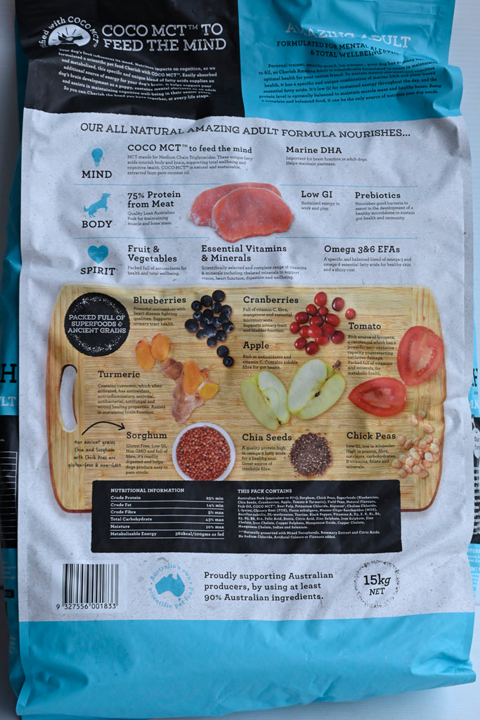 Cherish Amazing Adult Pork 15kg