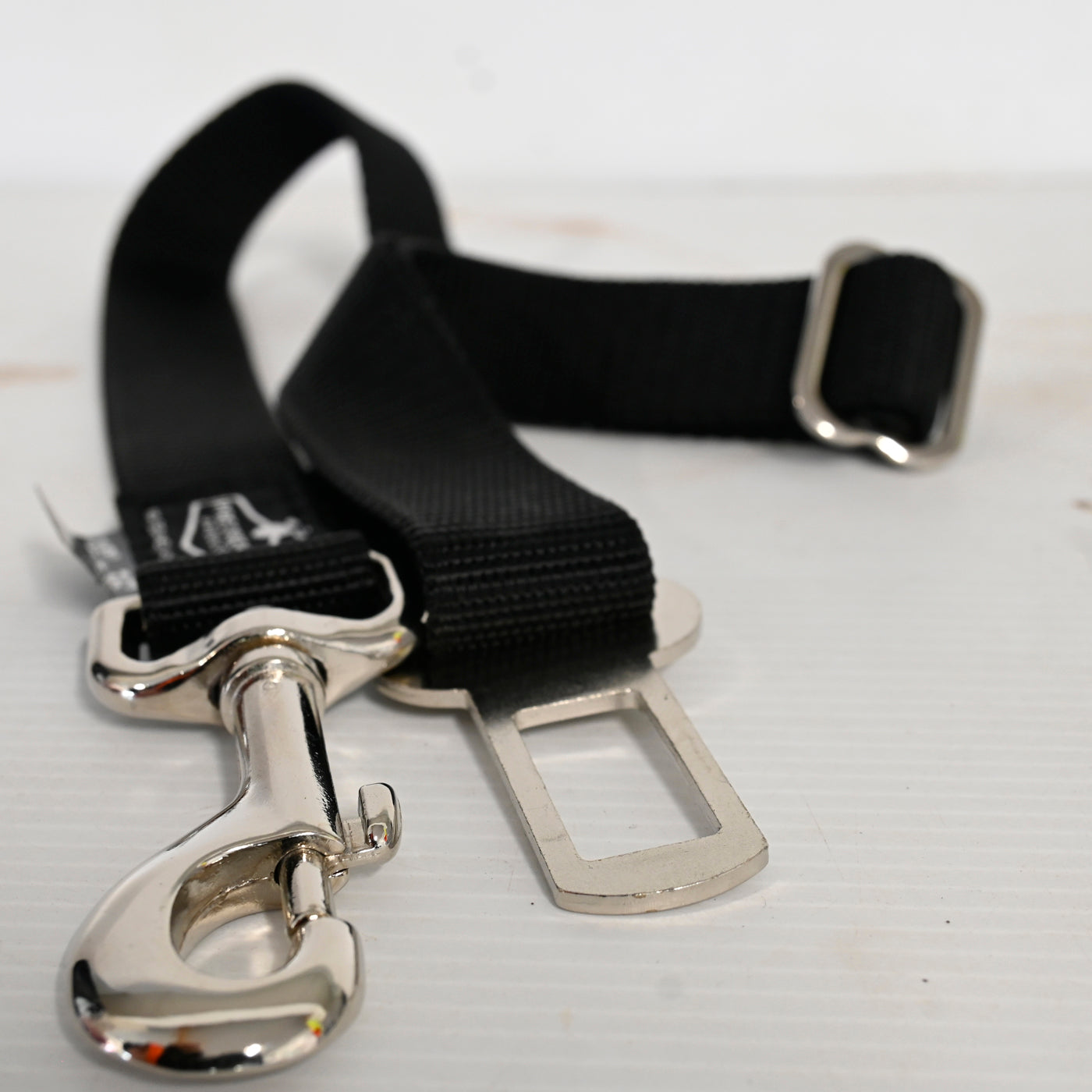Prestige Dog Seat Belt Attachment Black Adjusts 18-36" (46-91cm)