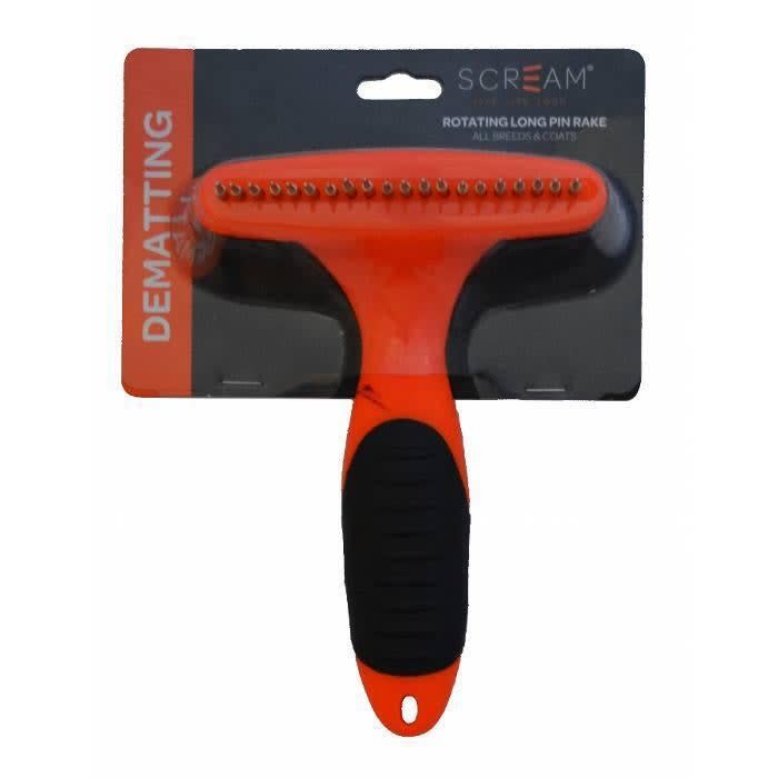 Scream Rotating Pin Rake Loud Orange