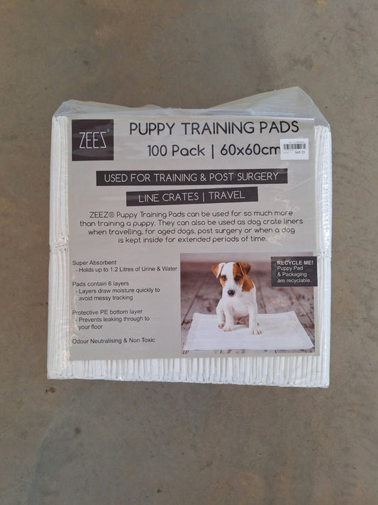 Puppy Training Pads 60 X 60 Cm - 100pk