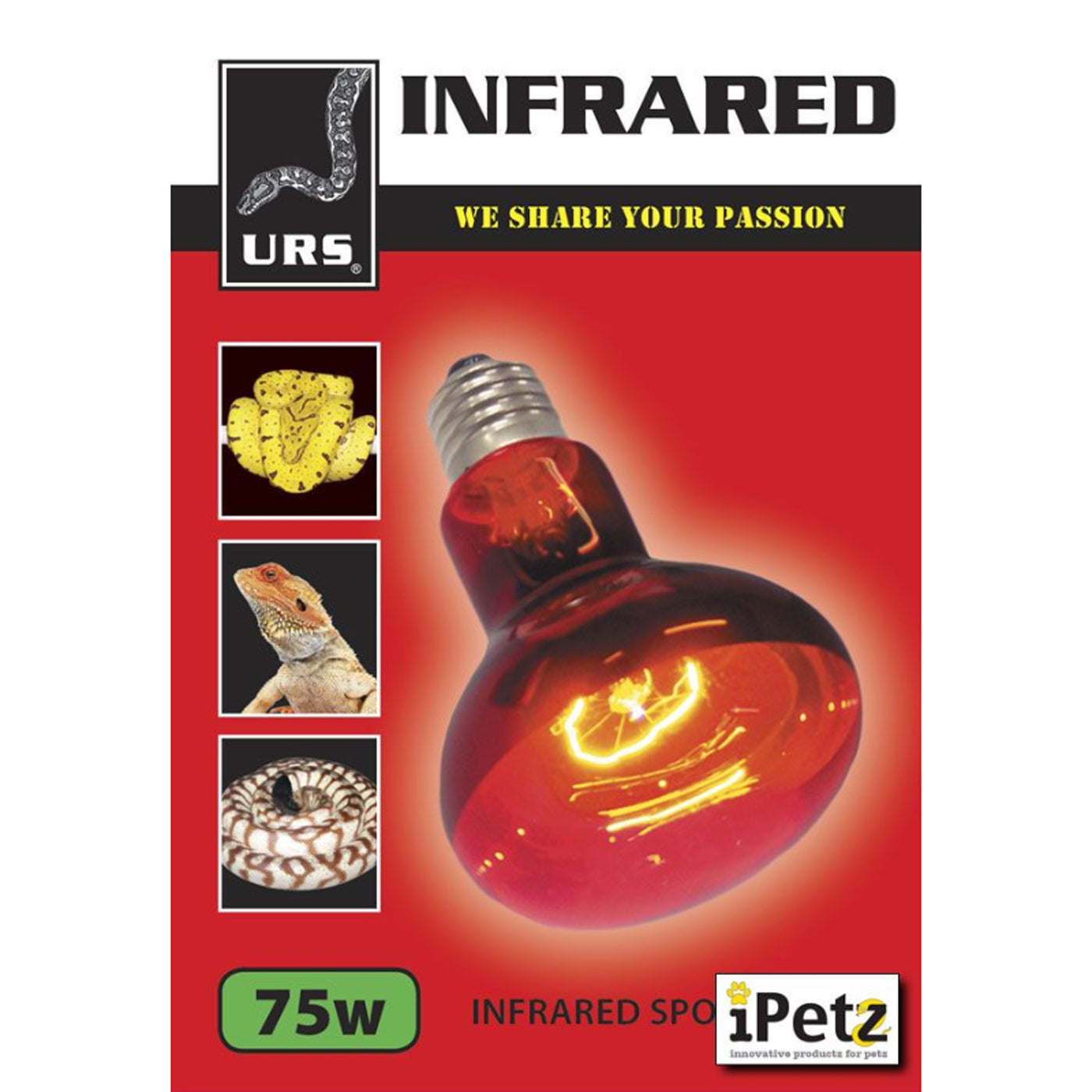 Globe Infrared Lamp 75 Watt