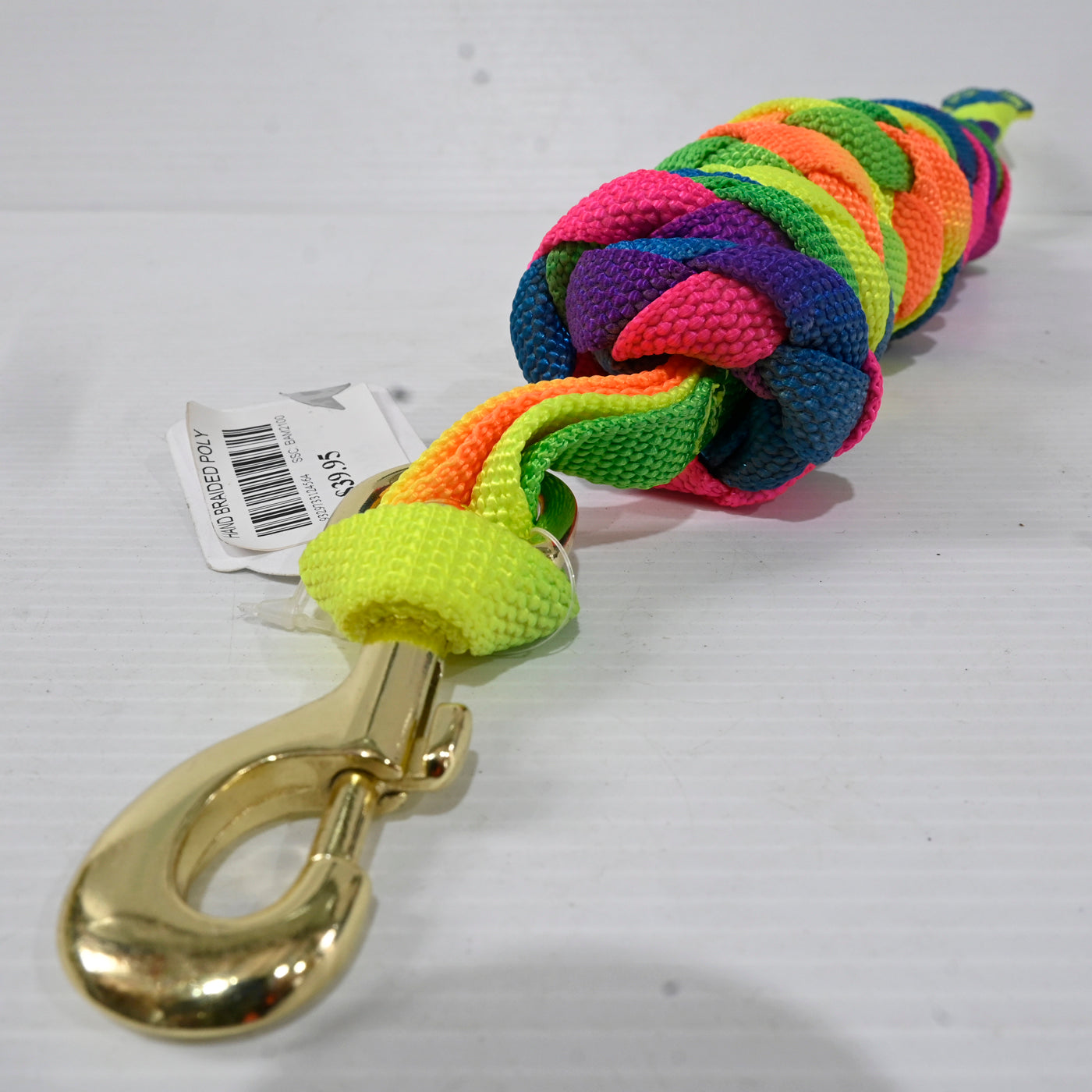 Hand Braided Poly Lead Rainbow 