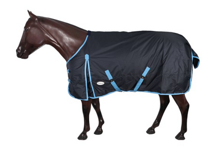 Dakota 600d Nylon Horse Rug [cl:navy/blue Sz:160cm - 5"3"]