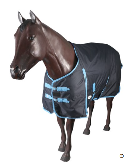 Dakota 600d Nylon Horse Rug [cl:navy/blue Sz:190cm - 6"3"]