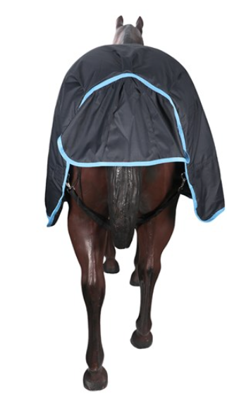 Dakota 600d Nylon Horse Rug [cl:navy/blue Sz:198cm - 6"6"]