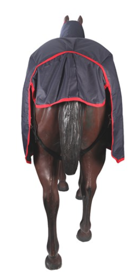 Dakota 1200d 200g Nylon Horse Combo Navy/red 4'6 [sz:137cm]