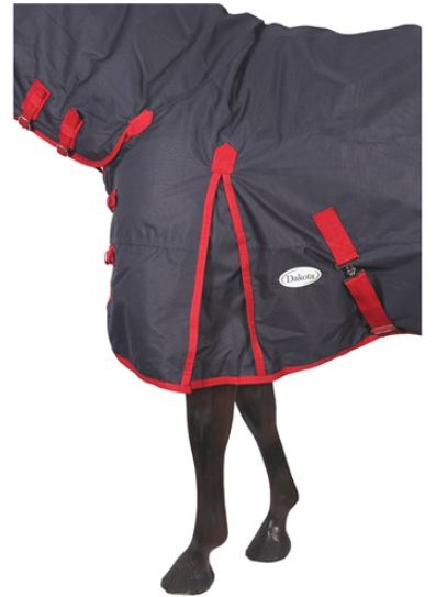 Dakota 1200d 200g Nylon Horse Combo Navy/red 4'6 [sz:137cm]