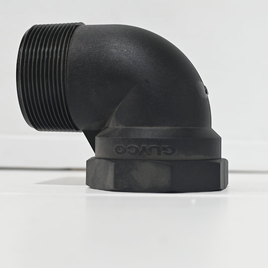 90 Degree Male / Female Elbow Poly Pipe Fitting [sz:50mm]