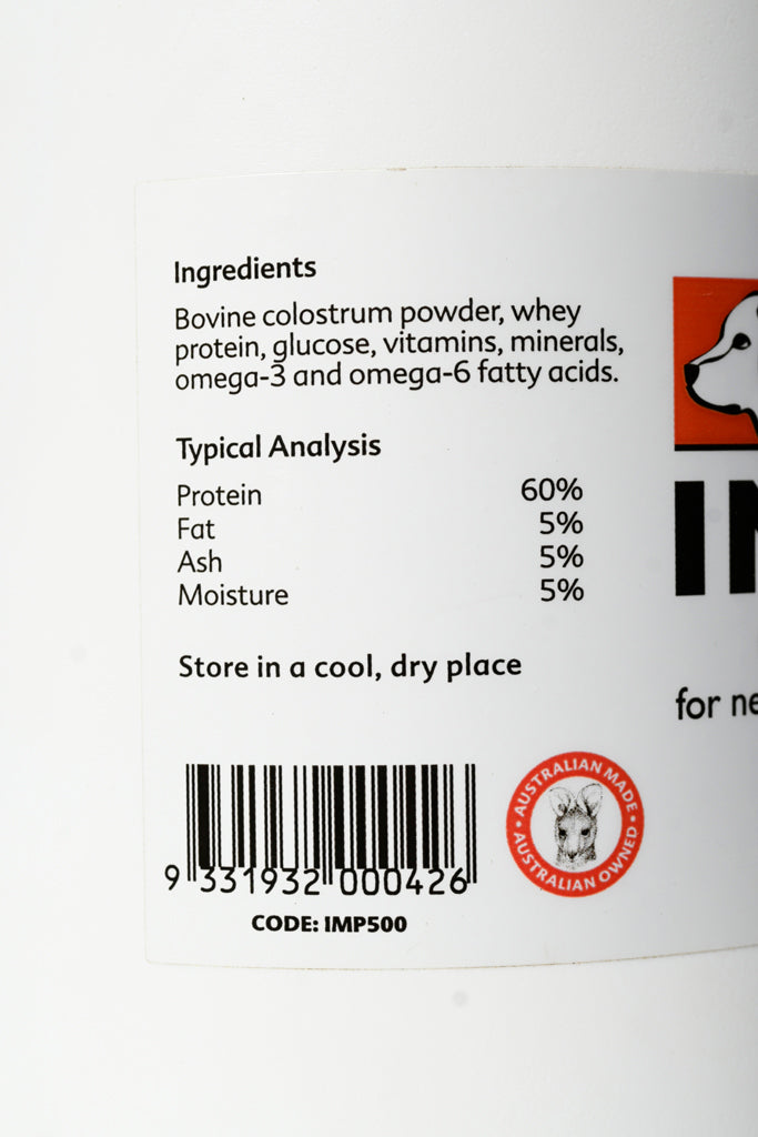 Wombaroo Passwell Impact Colostrum 500gm [sz:500g]