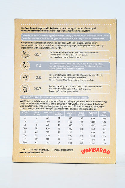 Wombaroo Kangaroo Milk [va:kangaroo 0.4 Sz:900g]