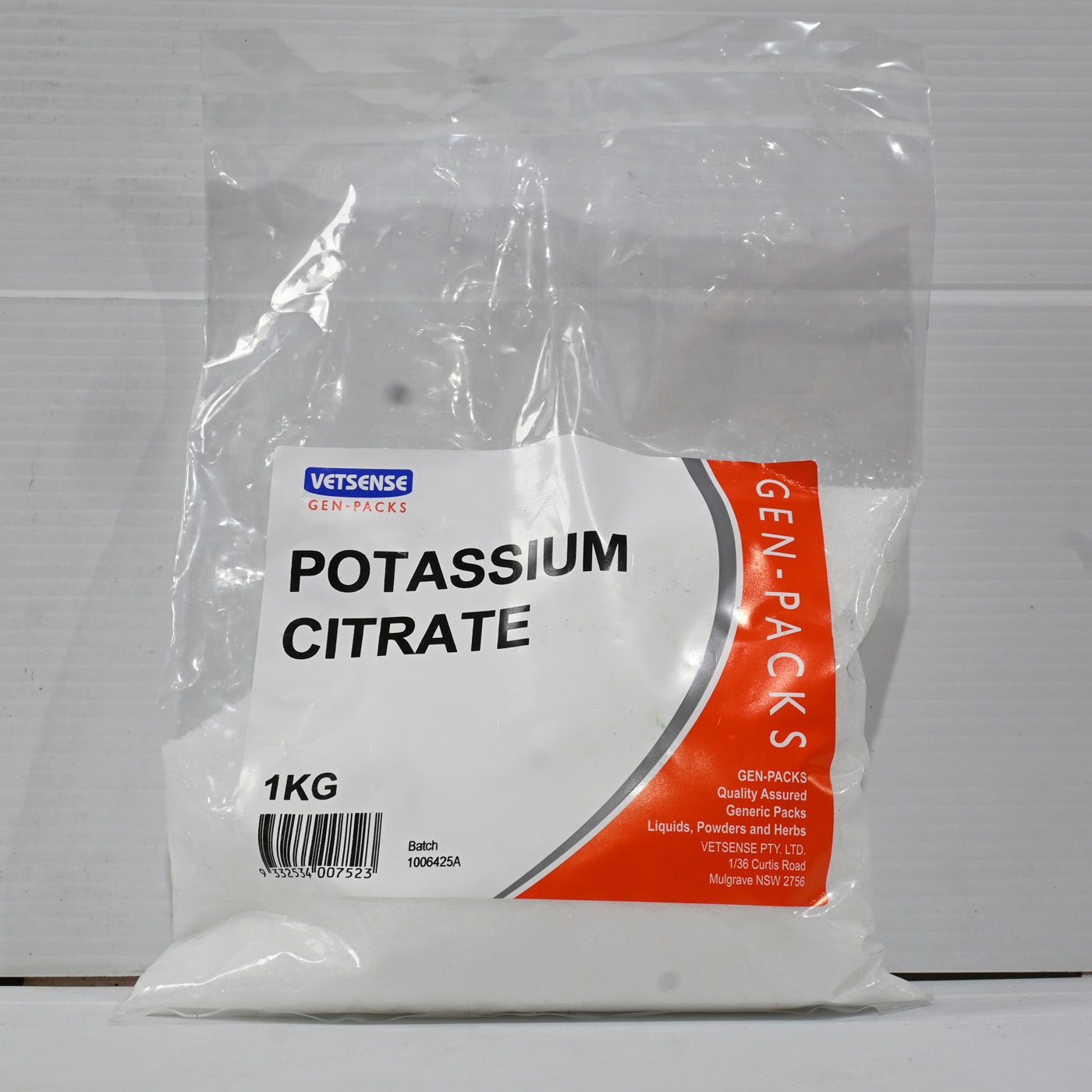 Vetsense Gen-pack Potassium Citrate 1kg