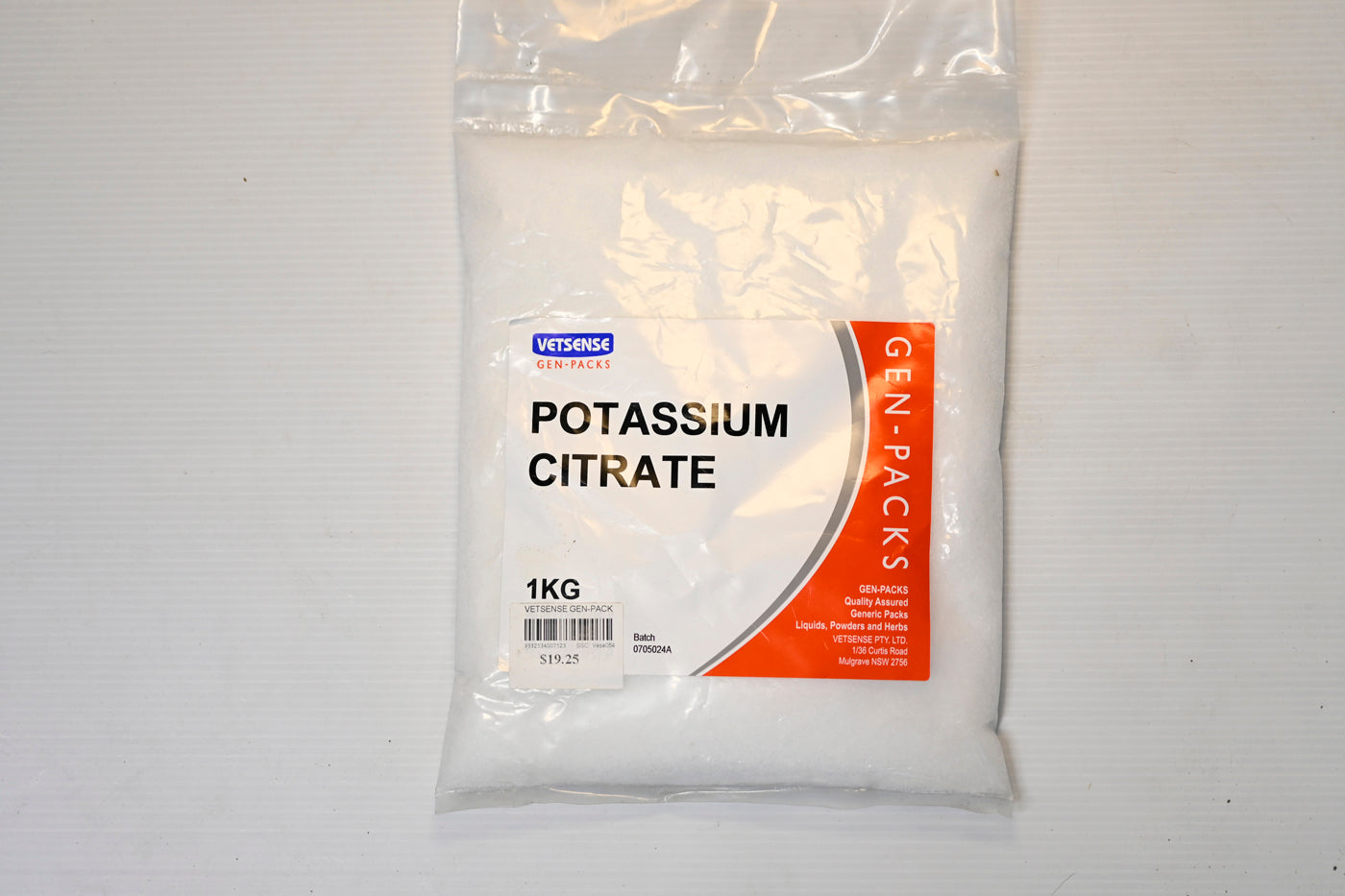 Vetsense Gen-pack Potassium Citrate 1kg