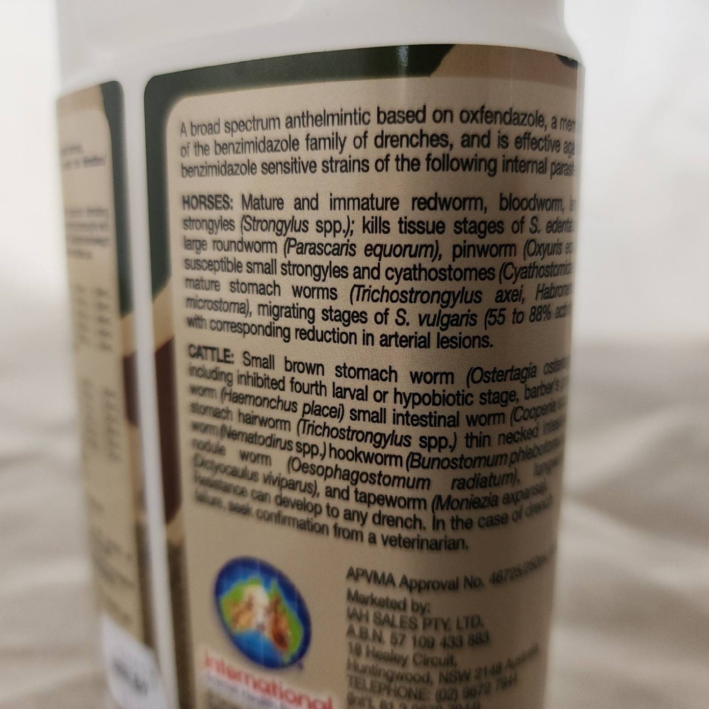 Iah Worma Drench 250ml