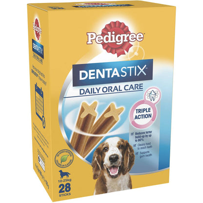 Pedigree Snacks Dentastix Medium Dog 28 Pack 28pk 