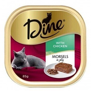 Dine Wet Morsels In Jelly With Chicken 85g 