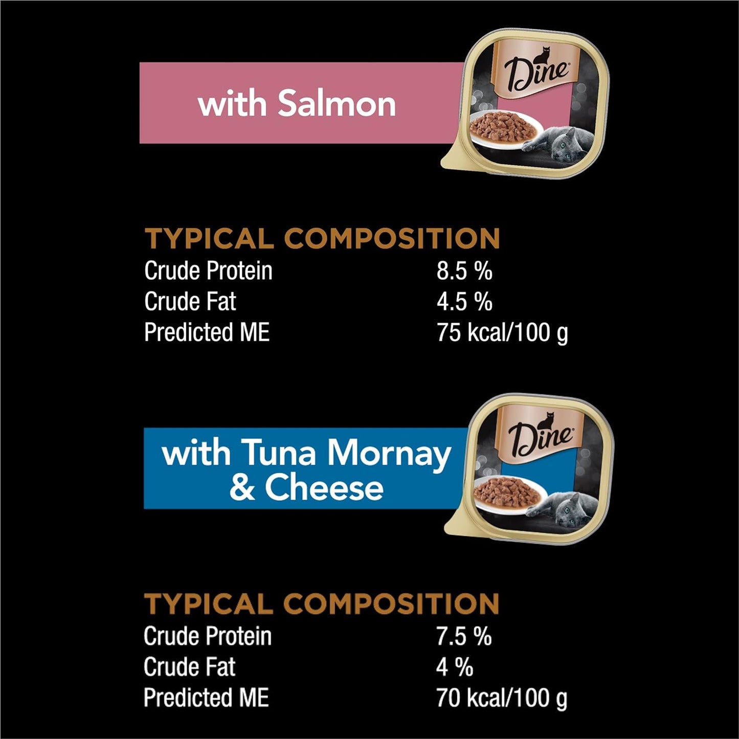 Dine Classic Salmon Tuna Mornay & Cheese 28pk