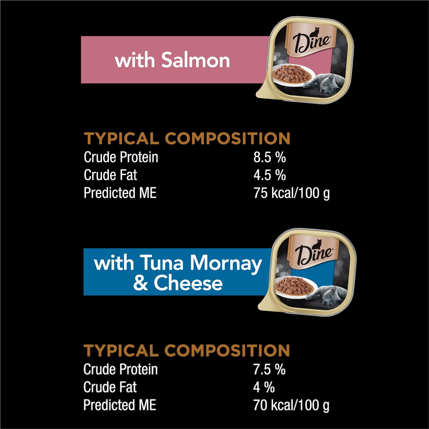 Dine Classic Salmon Tuna Mornay & Cheese 28pk