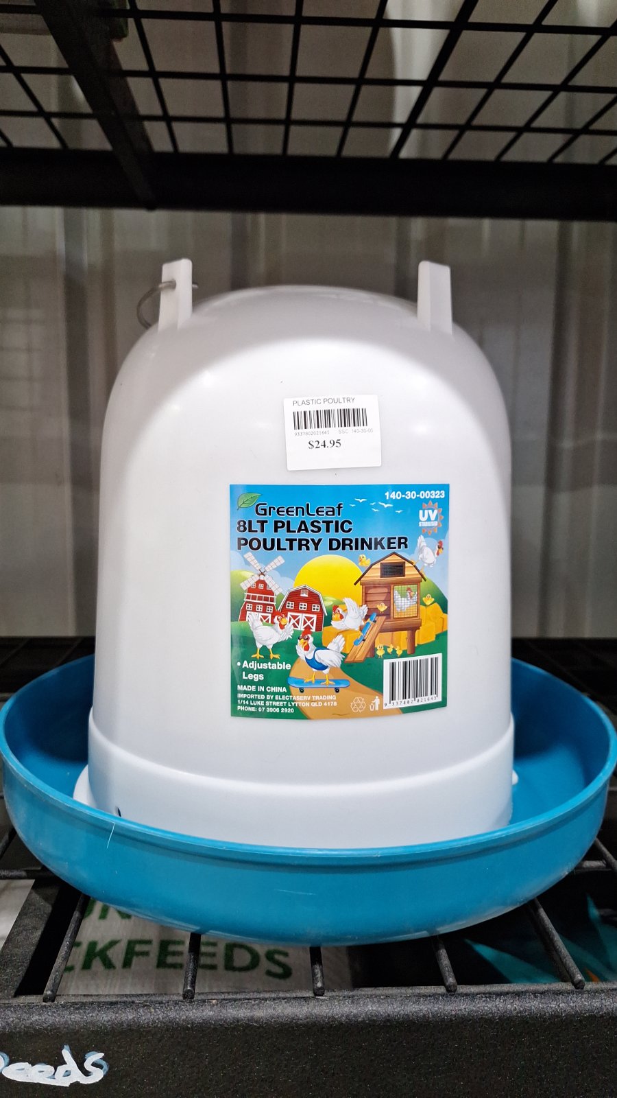 Plastic Poultry Drinker [sz:8 Litre] 2