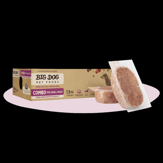 Big Dog Small Dog Combo Raw Food For Dogs 1.5kg (frozen)