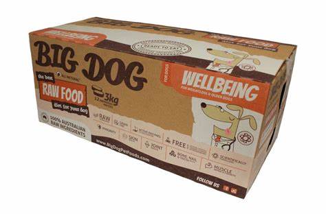 Big Dog Wellbeing Raw Food For Dogs 3kg (frozen)