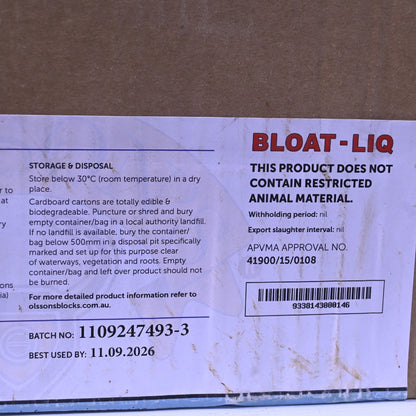 Olssons Bloat Liq 15kg 