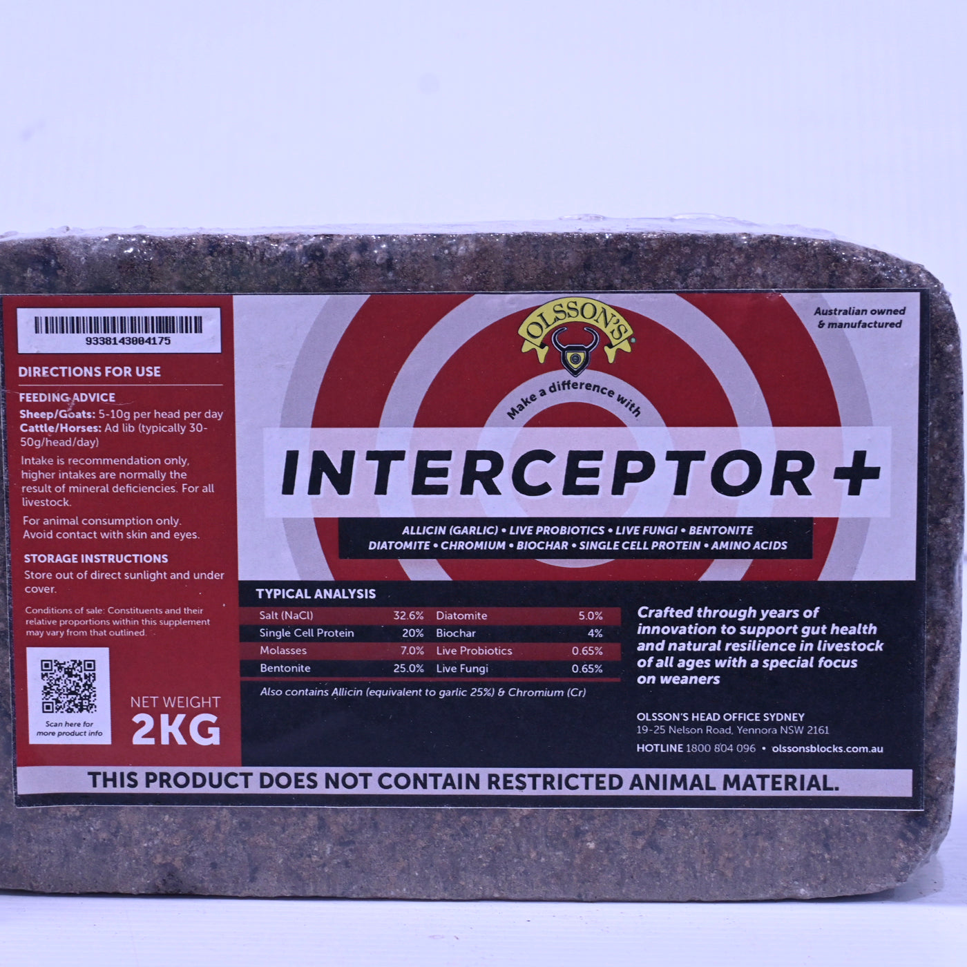 Olssons Interceptor Mineral Block  2kg