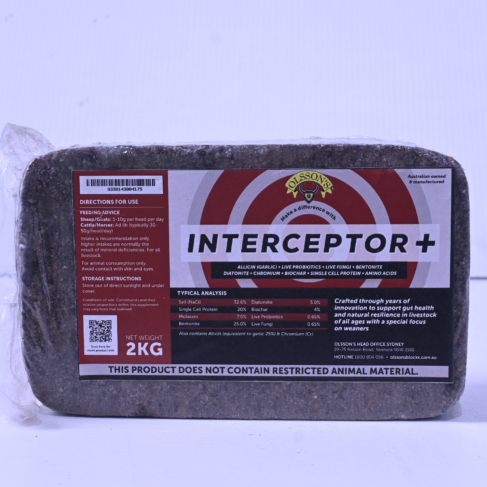 Olssons Interceptor Mineral Block  2kg