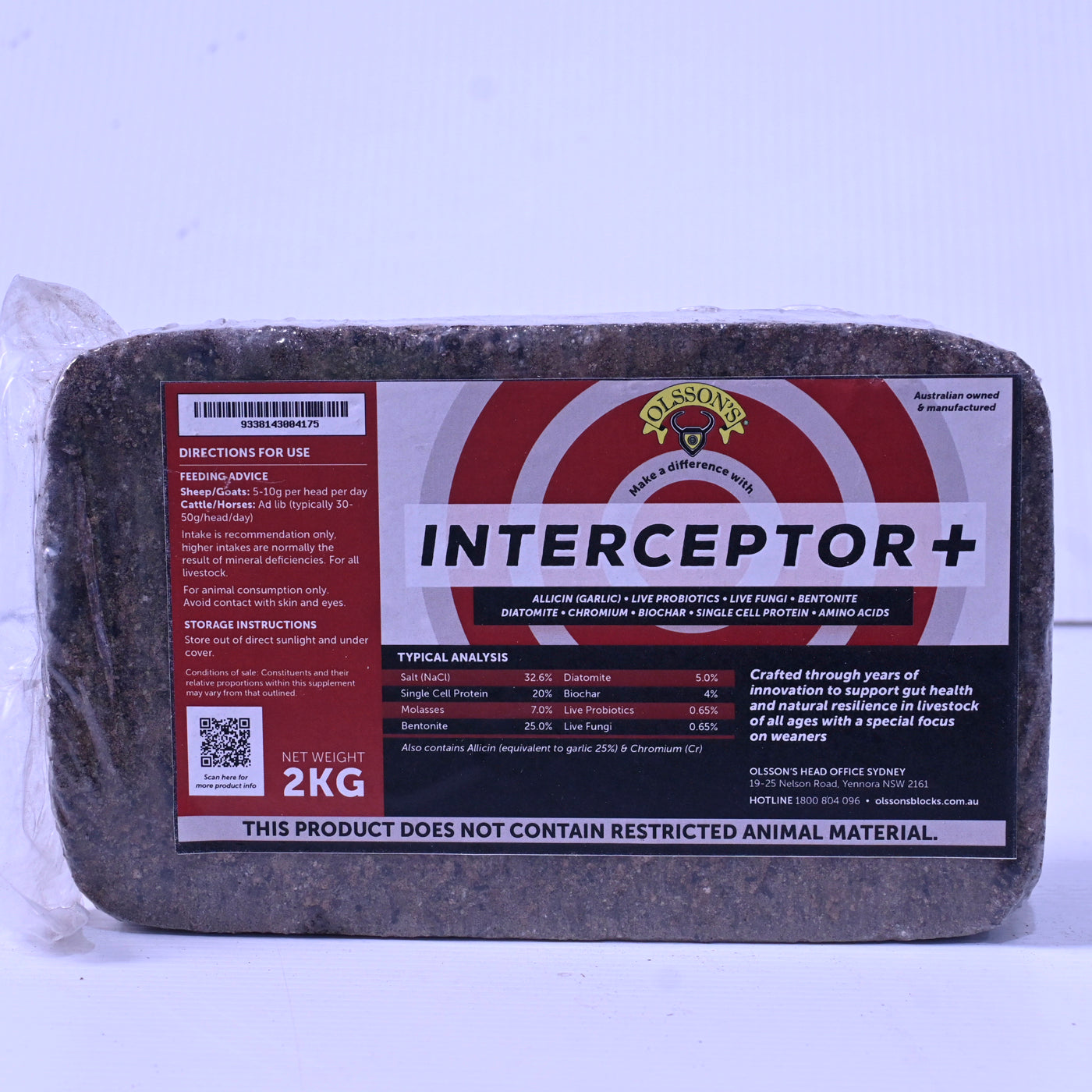 Olssons Interceptor Mineral Block  2kg
