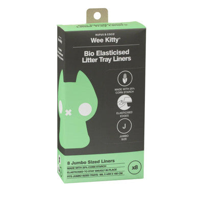Wee Kitty Bio Elasticised Litter Tray Liners Jumbo 