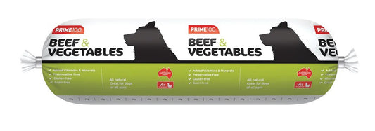 Prime100 Beef & Veg 1kg Roll