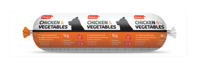 Prime100 Chicken & Veg 3kg Roll [sz:3kg]