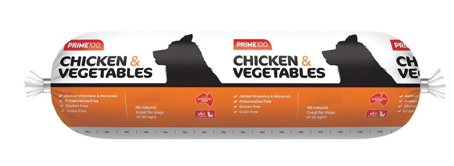 Prime100 Chicken & Veg 2kg Roll