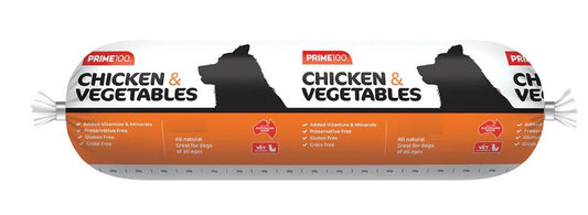 Prime100 Chicken & Veg 1kg Roll