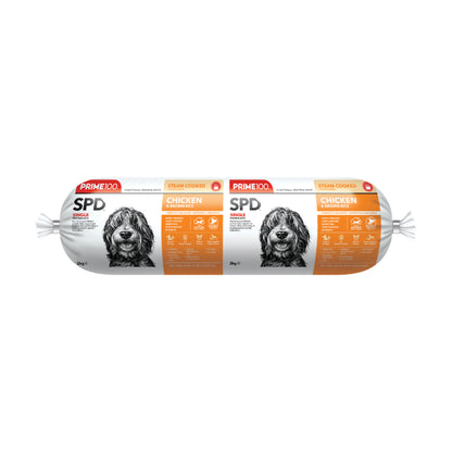 Prime100 Chicken & Brown Rice 2kg Roll