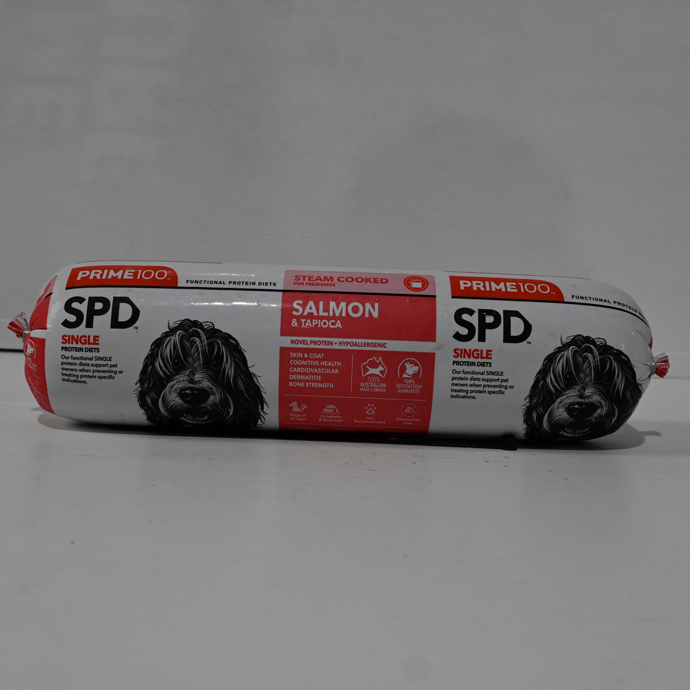 Prime100 Salmon & Tapioca 2kg Roll – The Barn Pet Stock and Feed