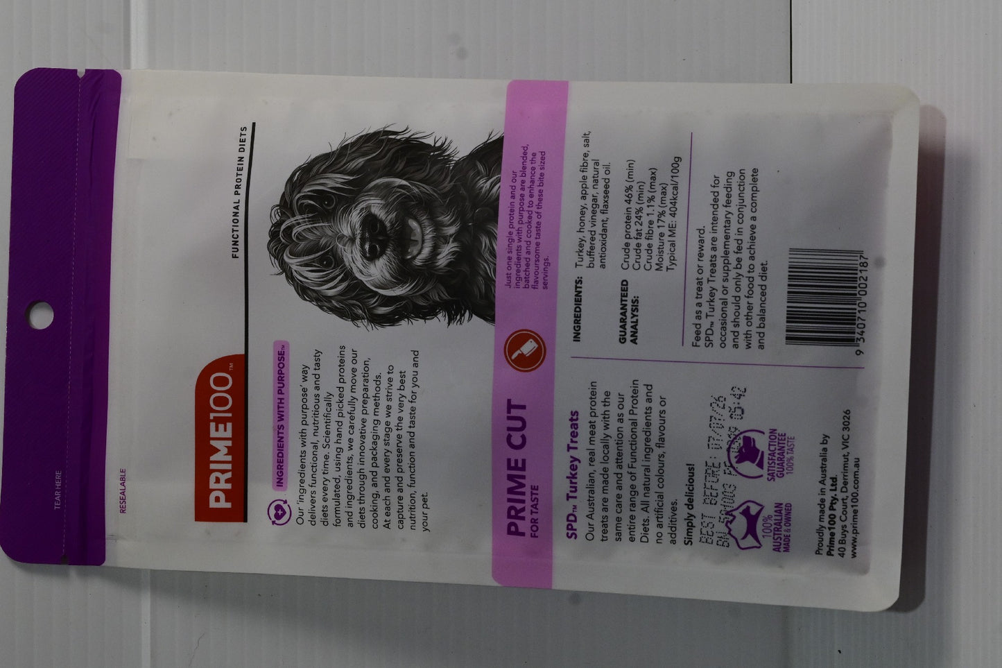 Spd Prime Cut Turkey Treats 100g