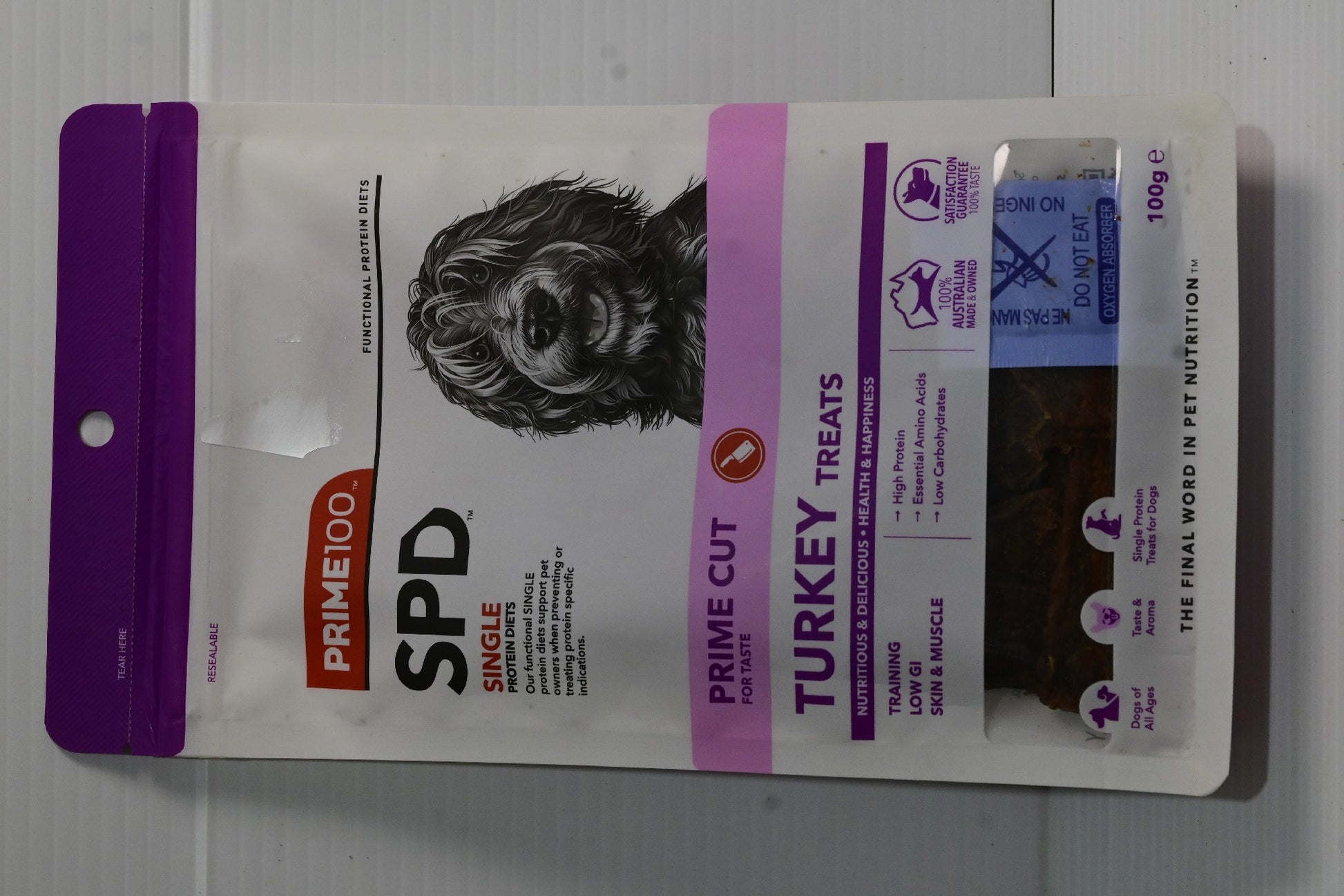 Spd Prime Cut Turkey Treats 100g