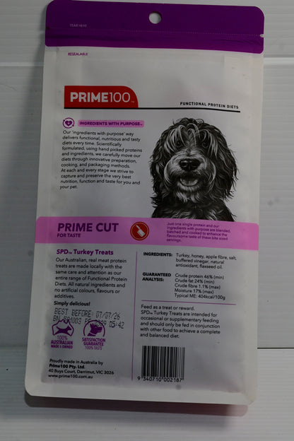 Spd Prime Cut Turkey Treats 100g