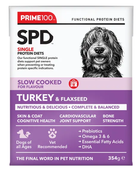 Prime Spd Slow Cooked 354g [fl:turkey & Flaxseed]