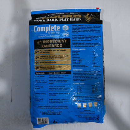 Enduro Dog Food Varieties [ps:20 Kg Bf:complete]
