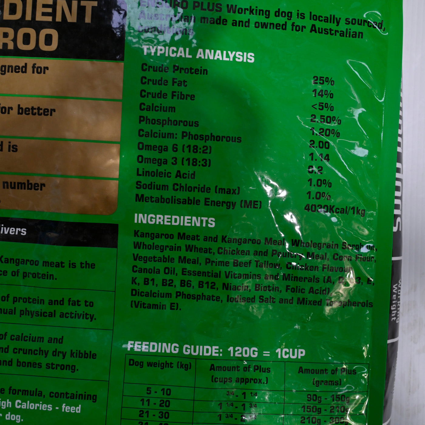 Enduro Dog Food Varieties [ps:20 Kg Bf:working Dog Plus]