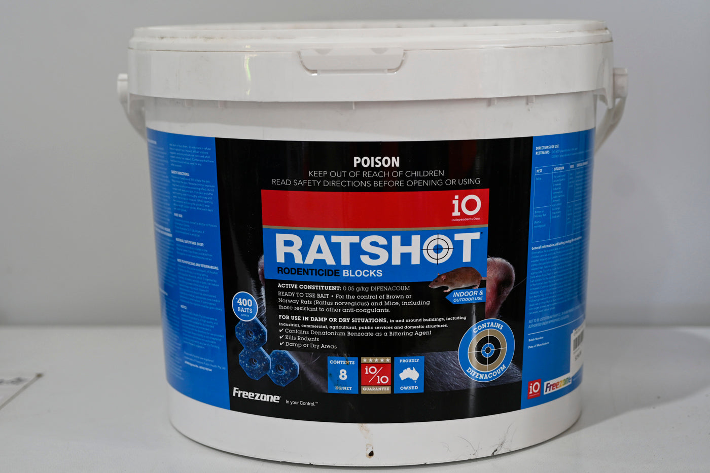 Io Ratshot Blocks 8kg Difenacoum