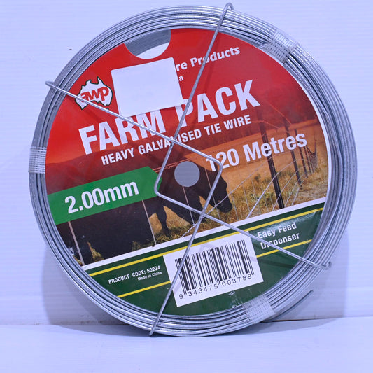 Awp Tie Wire Galvanized, 2.00mm X 120m - 3kg Farmpack 
