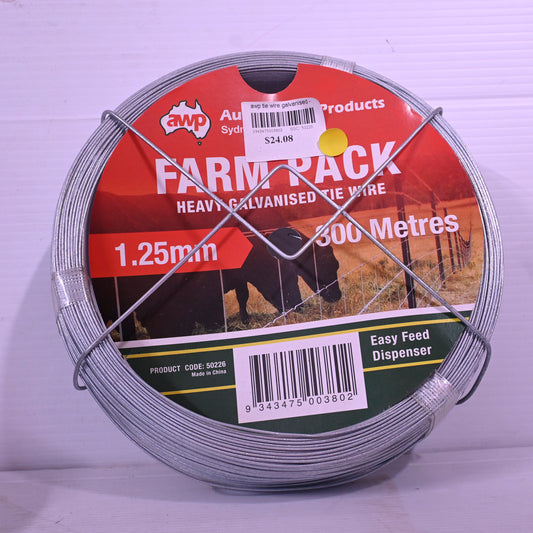 Awp Tie Wire Galvanized, 1.25mm X 300m - 3kg Farmpack 