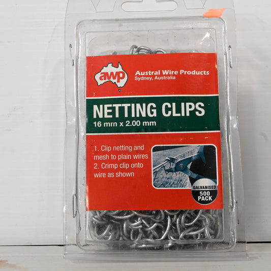 Awp Netting Clips 16mm X 2mm 500pk Gal