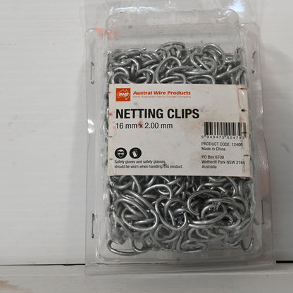 Awp Netting Clips 16mm X 2mm 500pk Gal