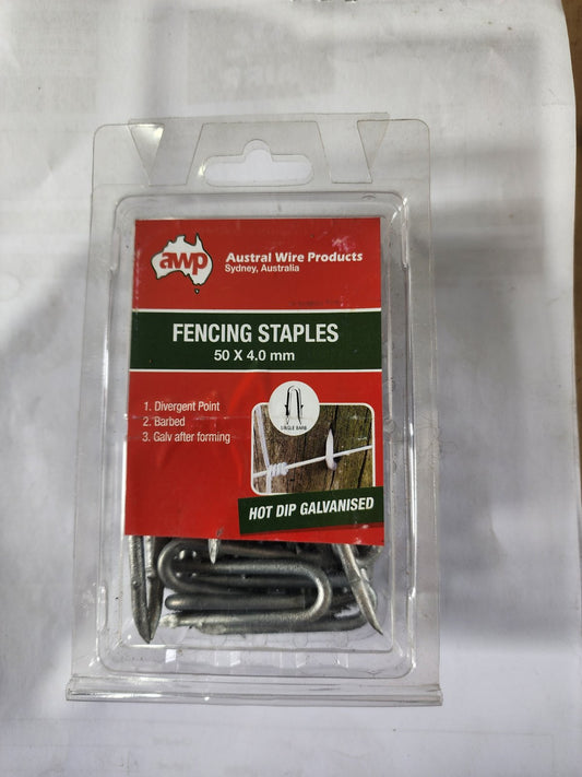 Awp Fencing Staples Hdg Barbed 50x4mm Clam