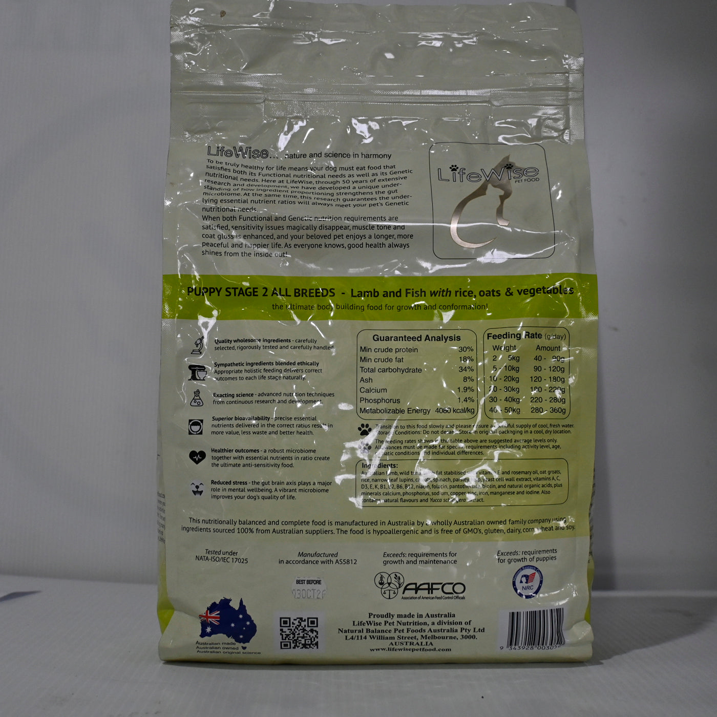 Lifewise Puppy Lamb & Fish (stage 2) [sz:2.5kg]