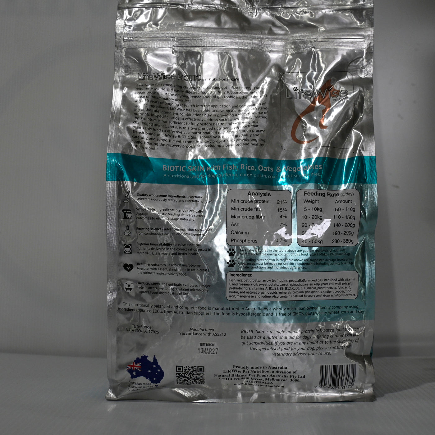Lifewise Skin With Fish Rice Oats And Veg [sz:2.5kg]